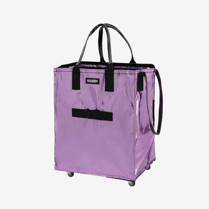 Rolling Tote Bag with Zip Top Closure