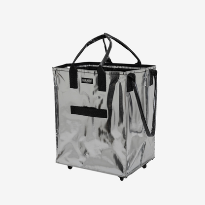Rolling Tote Bag with Zip Top Closure