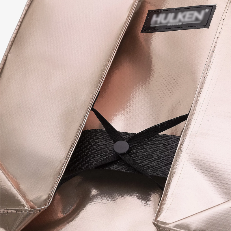 Rolling Tote Bag with Zip Top Closure