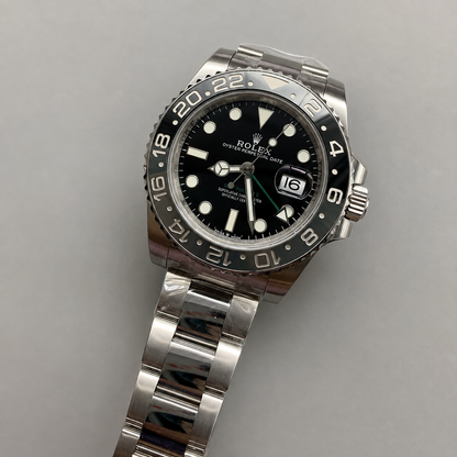 GMT-Master II 3285 V3 – 126710GRNR 'Bruce Wayne' Stainless Steel Black Dial Oyster