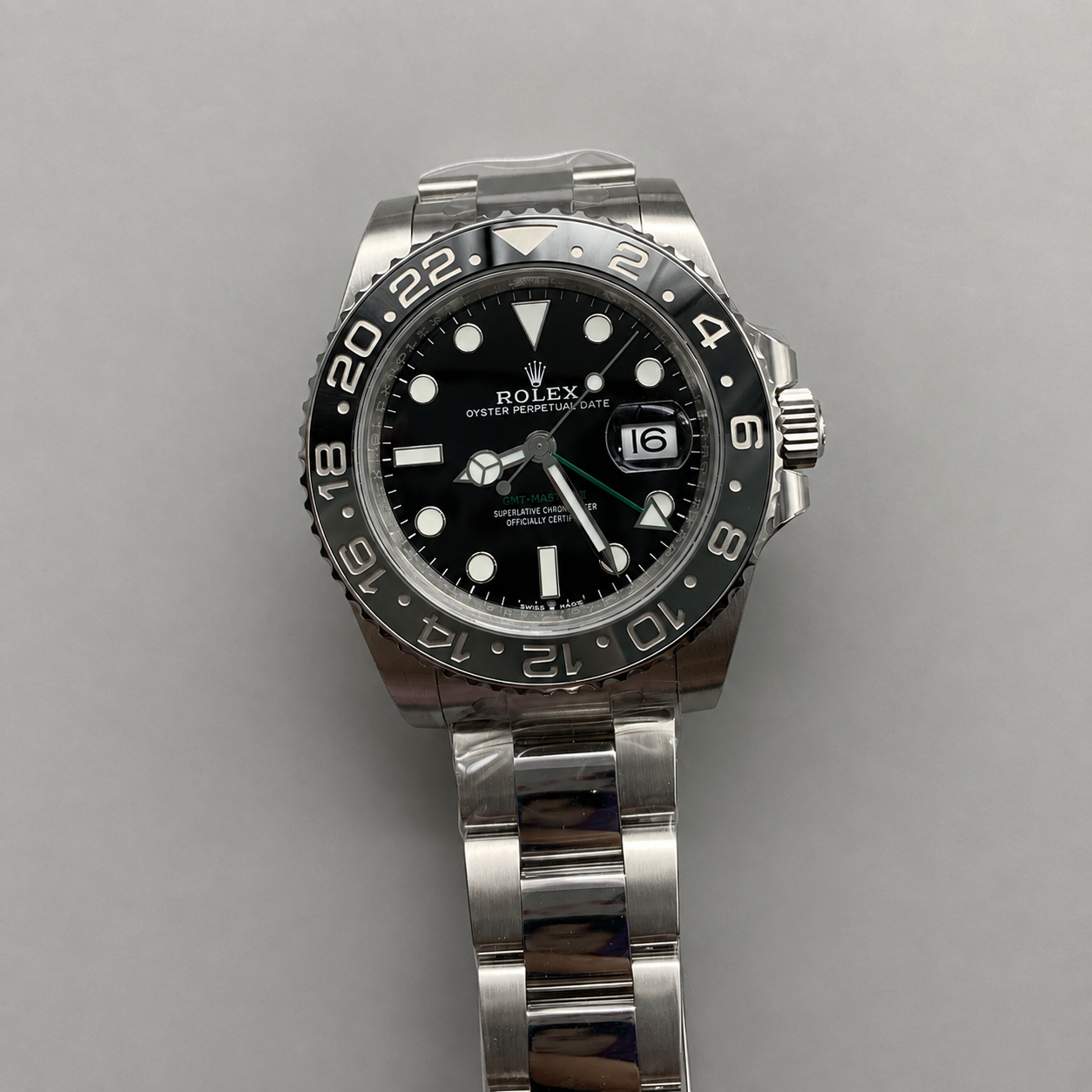 GMT-Master II 3285 V3 – 126710GRNR 'Bruce Wayne' Stainless Steel Black Dial Oyster