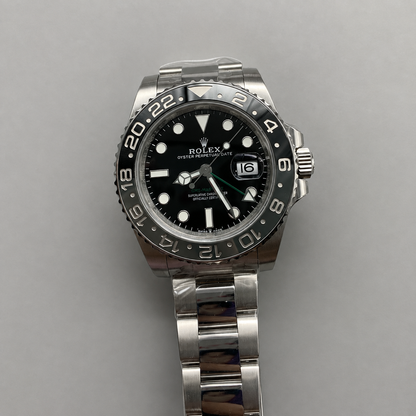 GMT-Master II 3285 V3 – 126710GRNR 'Bruce Wayne' Stainless Steel Black Dial Oyster